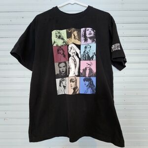 Taylor Swift Eras Tour 23-24' Concert T Shirt Black Size S